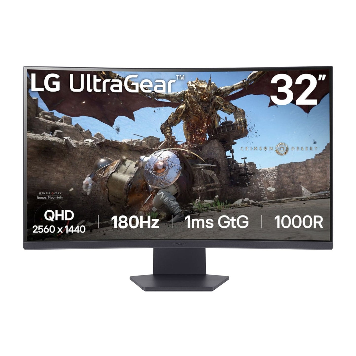 LG UltraGear 32" QHD VA Curved Gaming 180Hz 1ms | dynacor.co.za