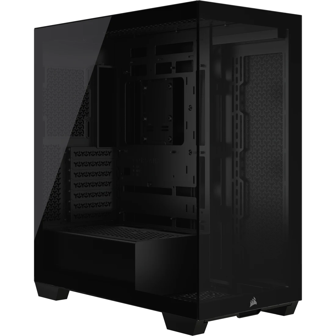 CORSAIR 3500X Tempered Glass Black Mid-Tower PC Case; 2x 3.5'' | 2x 2.5'' Drive Bays; Up to 360mm Radiator compatible | dynacor.co.za