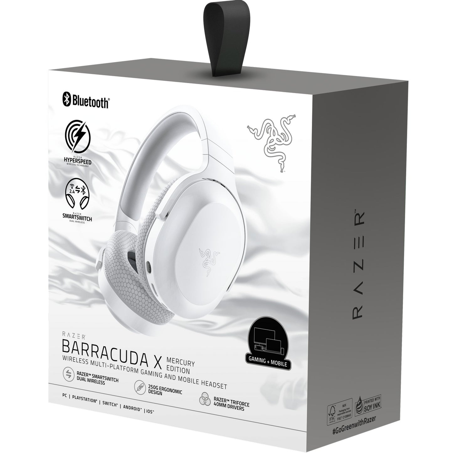 RAZER Barracuda X 2022 Wireless Headset Mercury | dynacor.co.za