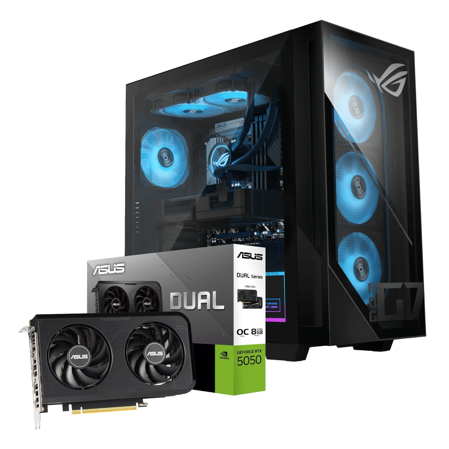 Asus ROG G700 Intel® Core™ Ultra 5 Windows 11 Gaming PC (RTX 5050 Dual | 16GB DDR5 | 1TB NVMe) | dynacor.co.za