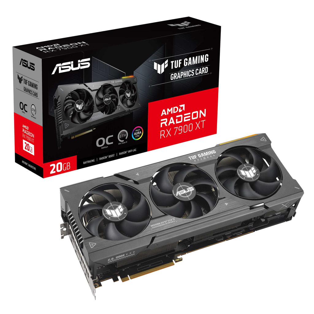 ASUS TUF-RX7900XT-O20G-GAMING AMD Radeon RX 7900 XT/ PCI Express 4.0/ 20GB GDDR6/ 1xHDMI / 3xDP / Max 4 Display / 352.9 x 158.2 x 72.6 mm / 750W / 3.63 Slot. | dynacor.co.za