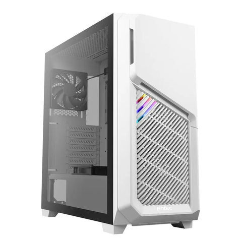 Antec DP502 ATX | Micro-ATX | ITX ARGB Mid-Tower Gaming Chassis - White | dynacor.co.za