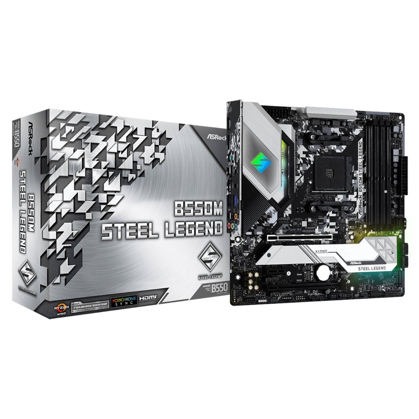 ASRock B550M Steel Legend AM4 M-ATX Motherboard | dynacor.co.za