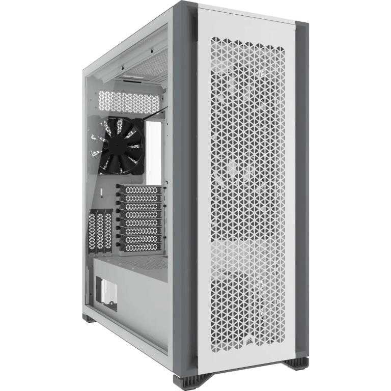 Corsair 7000D AIRFLOW Tempered Glass Full Tower; White | dynacor.co.za