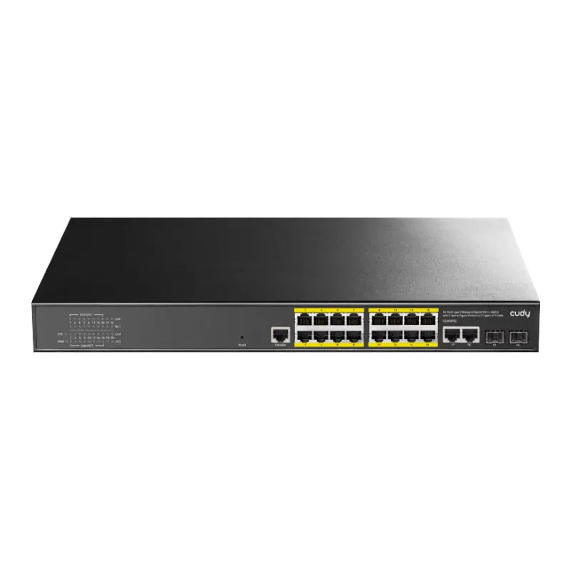 Cudy 16 Port Layer 2 Managed Gigabit PoE Switch | dynacor.co.za