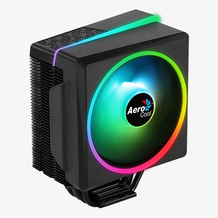 Aerocool Cylon 4F ARGB CPU Air Cooler - Aluminum - (TDP) up to 145W - LGA 1700/1200/115X AM4/AM5. | dynacor.co.za