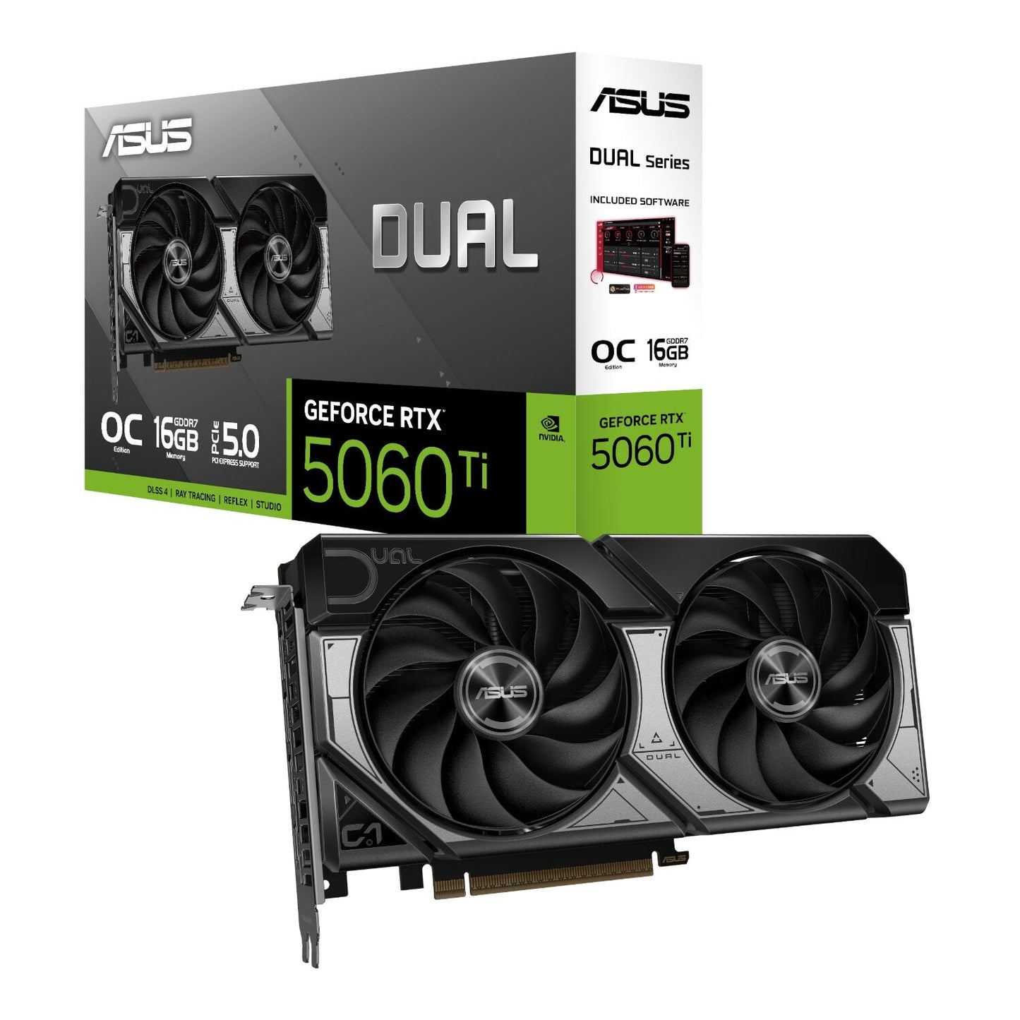 ASUS Dual GeForce RTX 5060 Ti OC Edition 16GB GDDR7 Graphics Card | dynacor.co.za