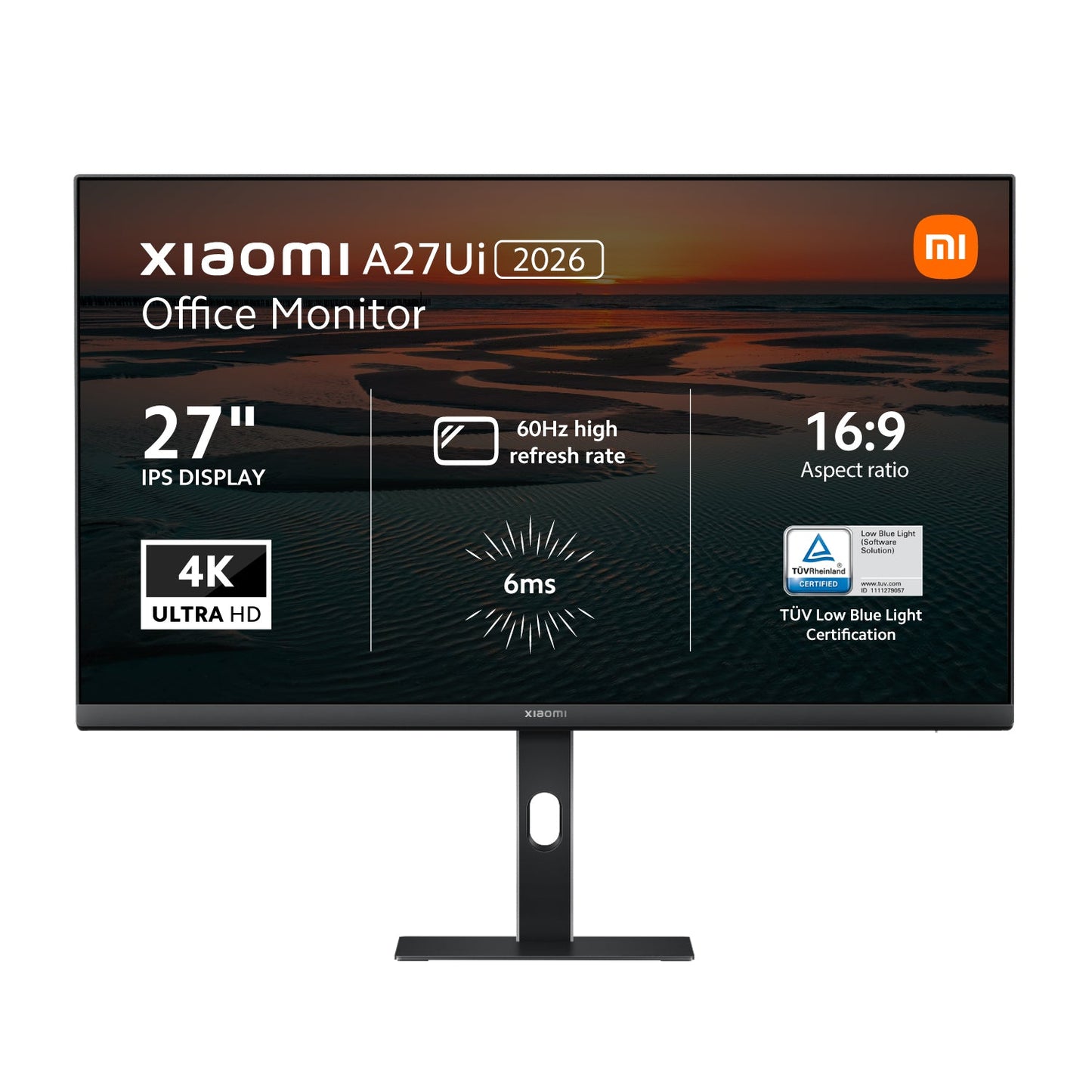 Xiaomi A27Ui 27" 60Hz 4K IPS Office Monitor | dynacor.co.za