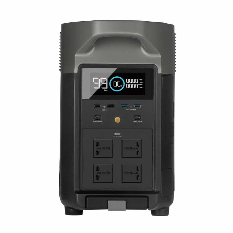 ECOFLOW DELTA PRO Portable Power Station - 3600W Output; 3600 Wh Battery; 1600W Solar -Int Socket | dynacor.co.za