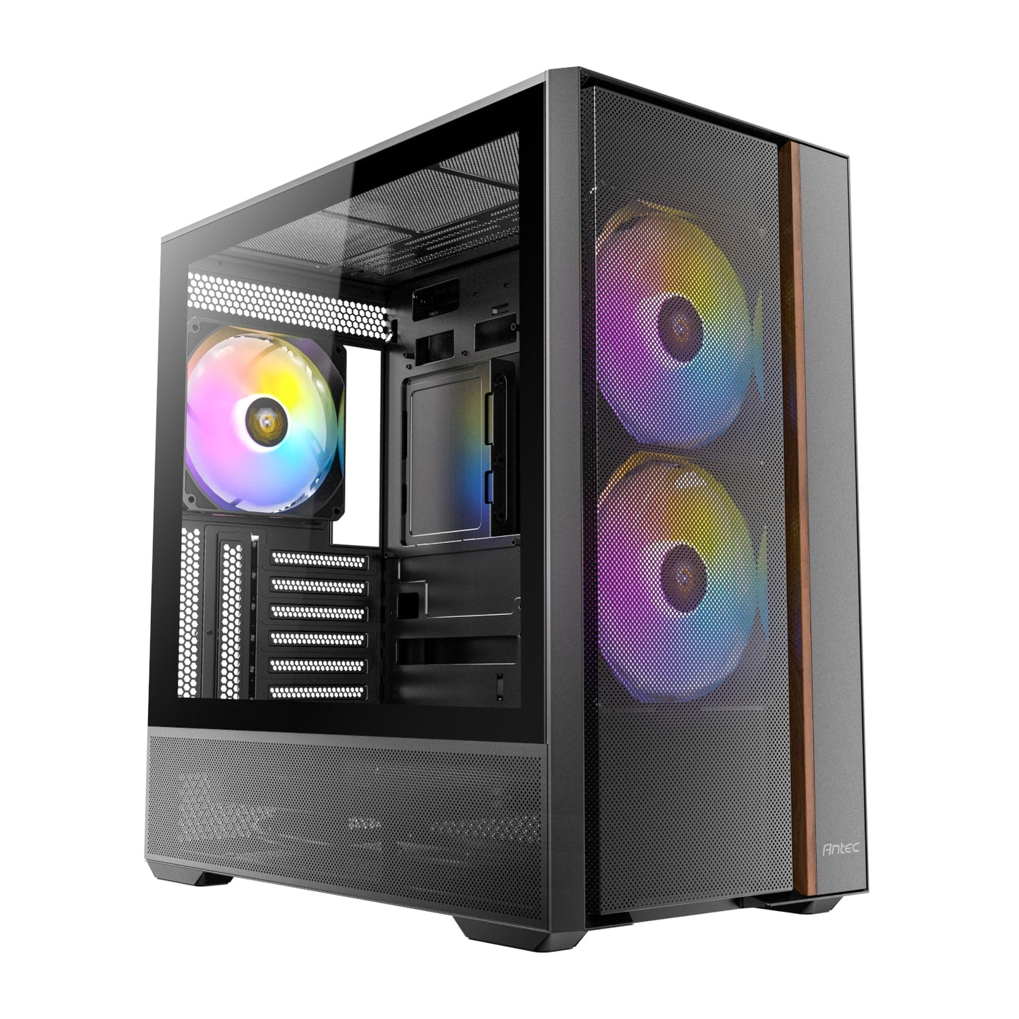 Antec FLUX Rear ARGB ATX Mid Tower Gaming Chassis - Black | dynacor.co.za