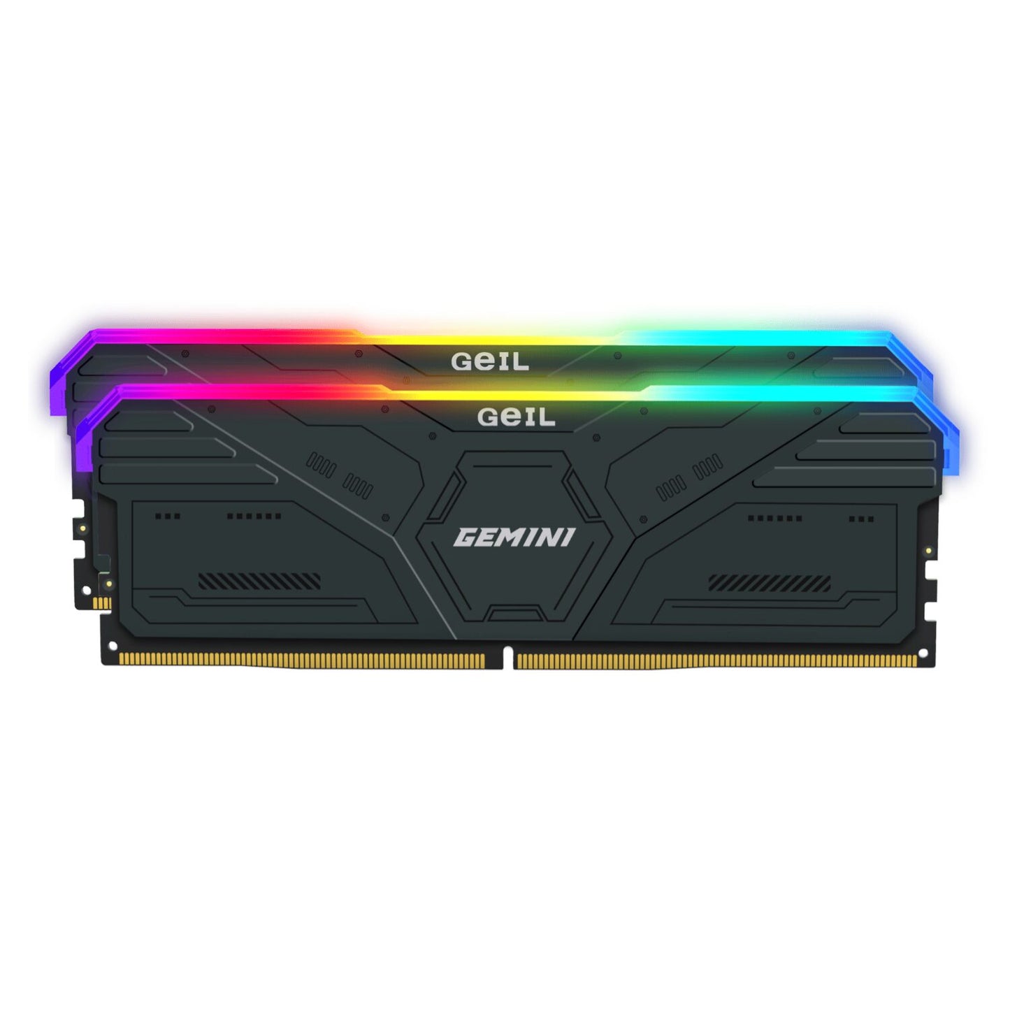 Geil Gemini RGB 32GB KIT(2X16GB) 6000MHz DDR5 Desktop Gaming Memory - Grey | dynacor.co.za