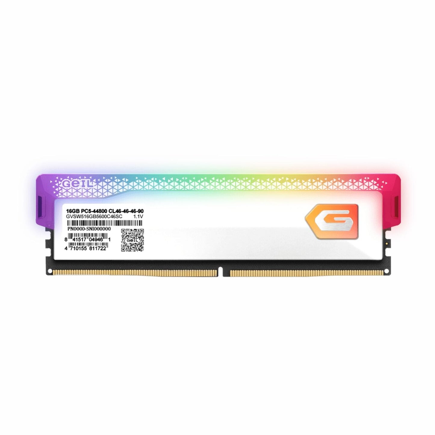 GeIL Orion RGB 16GB 6000MHz DDR5 RAM- White | dynacor.co.za