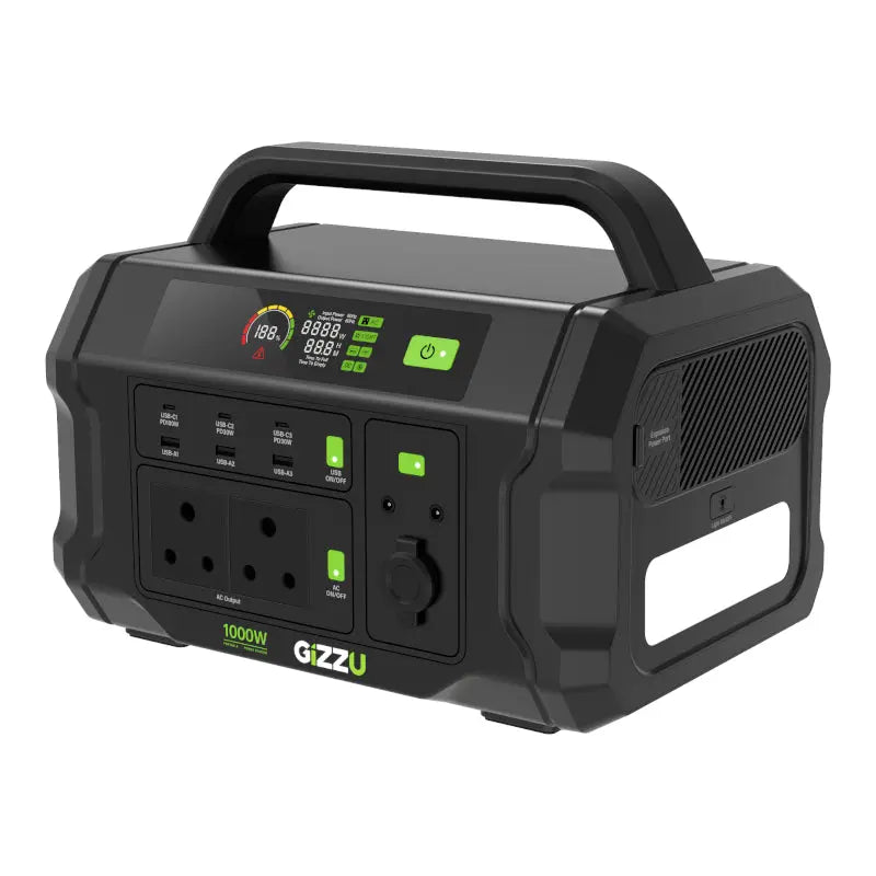 GIZZU CHALLENGER PRO 1120WH/1000W UPS FAST CHARGE LIFEPO4 PORTABLE POWER STATION | dynacor.co.za