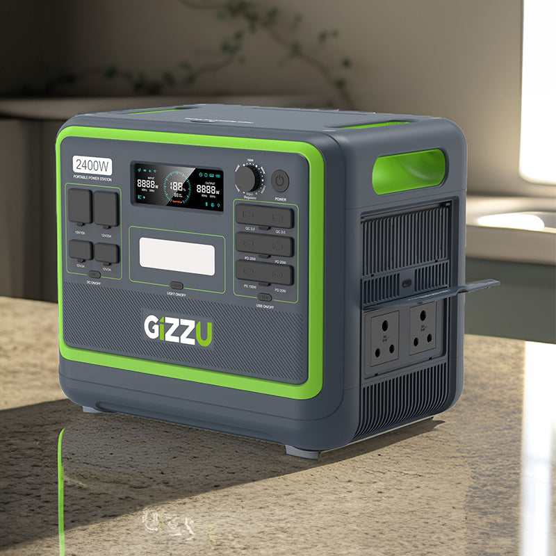 GIZZU HERO PRO 2048WH/2400W UPS FAST CHARGE LIFEPO4 PORTABLE POWER STATION | dynacor.co.za