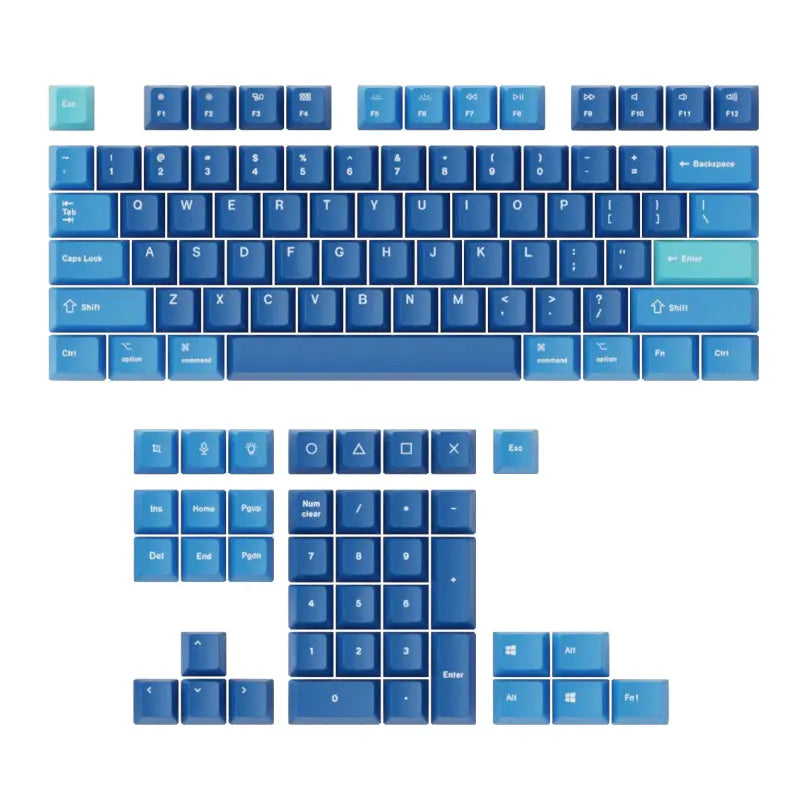 KEYCHRON FULL SET KEYCAP DE-SUB PBT OCEA | dynacor.co.za