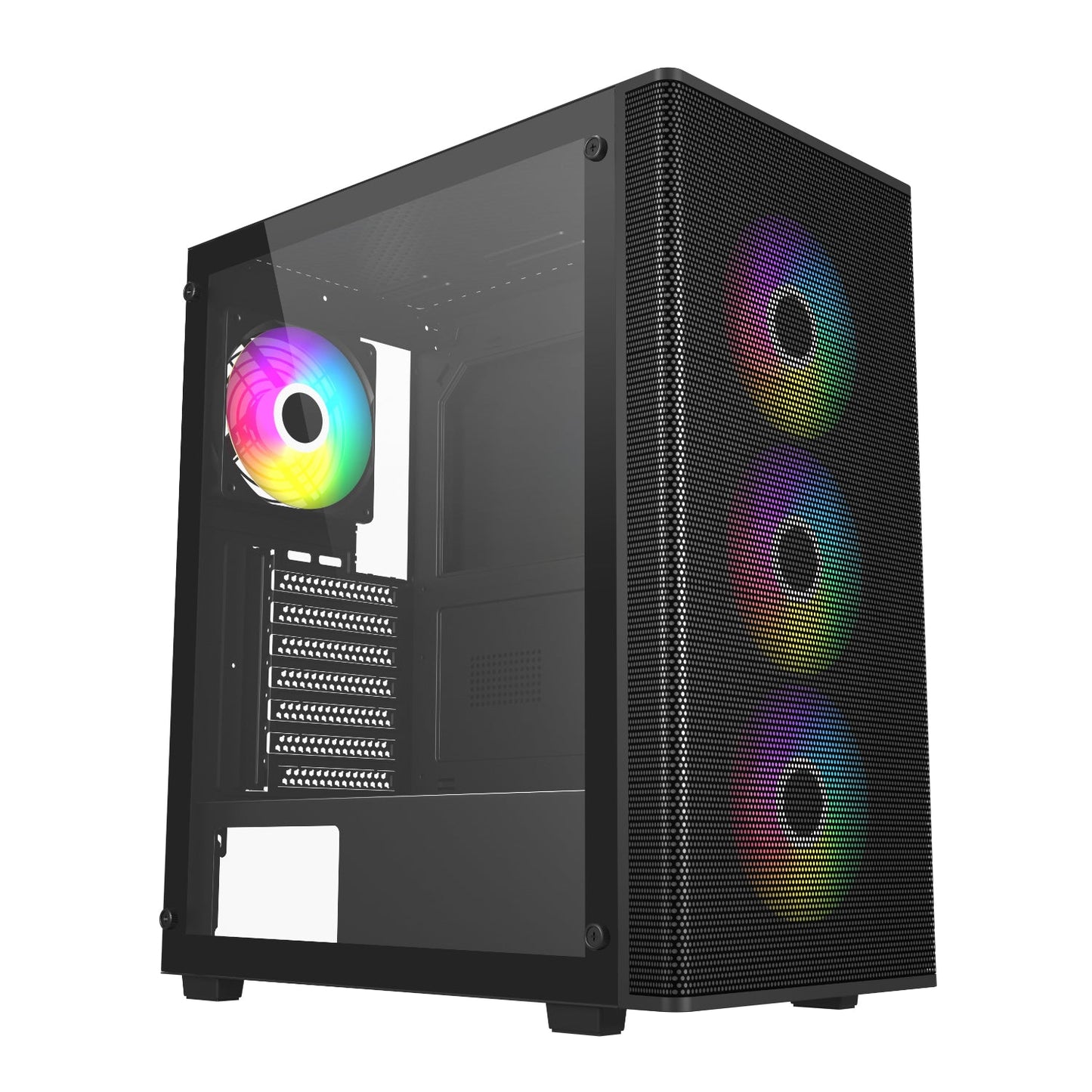 FSP M220 ATX Mid Tower Gaming Chassis - Black | dynacor.co.za