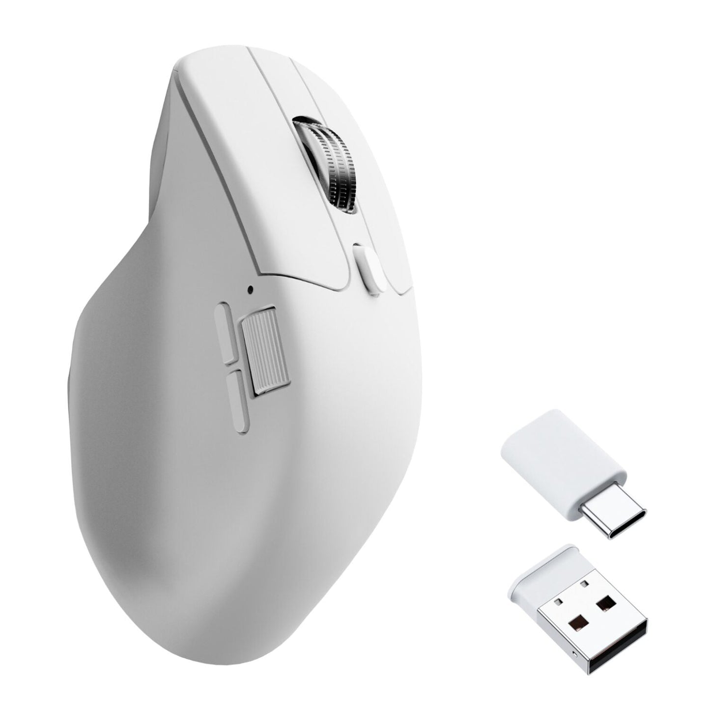 Keychron M6SB72 1K Wireless Mouse (BT/2.4GHz/Wired) with Huano silent Micro switch and premium wheel - White | dynacor.co.za