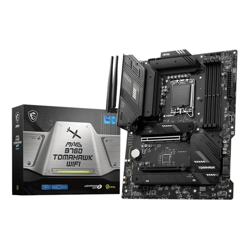 MSI MAG B760 TOMAHAWK WIFI DDR5 Intel LGA1700 ATX Gaming Motherboard | dynacor.co.za