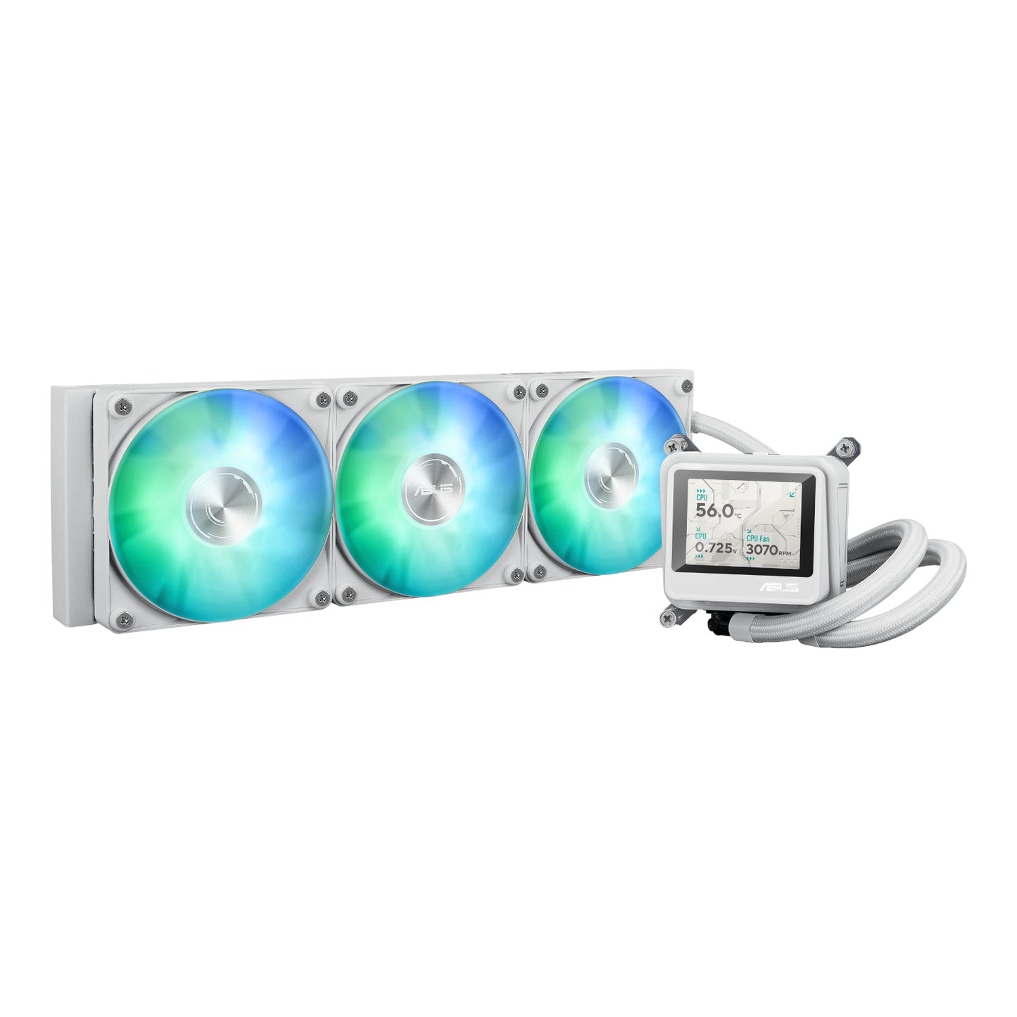 Asus MAX Gaming LC 360 ARGB LCD All-in-one CPU Liquid Cooler - White | dynacor.co.za