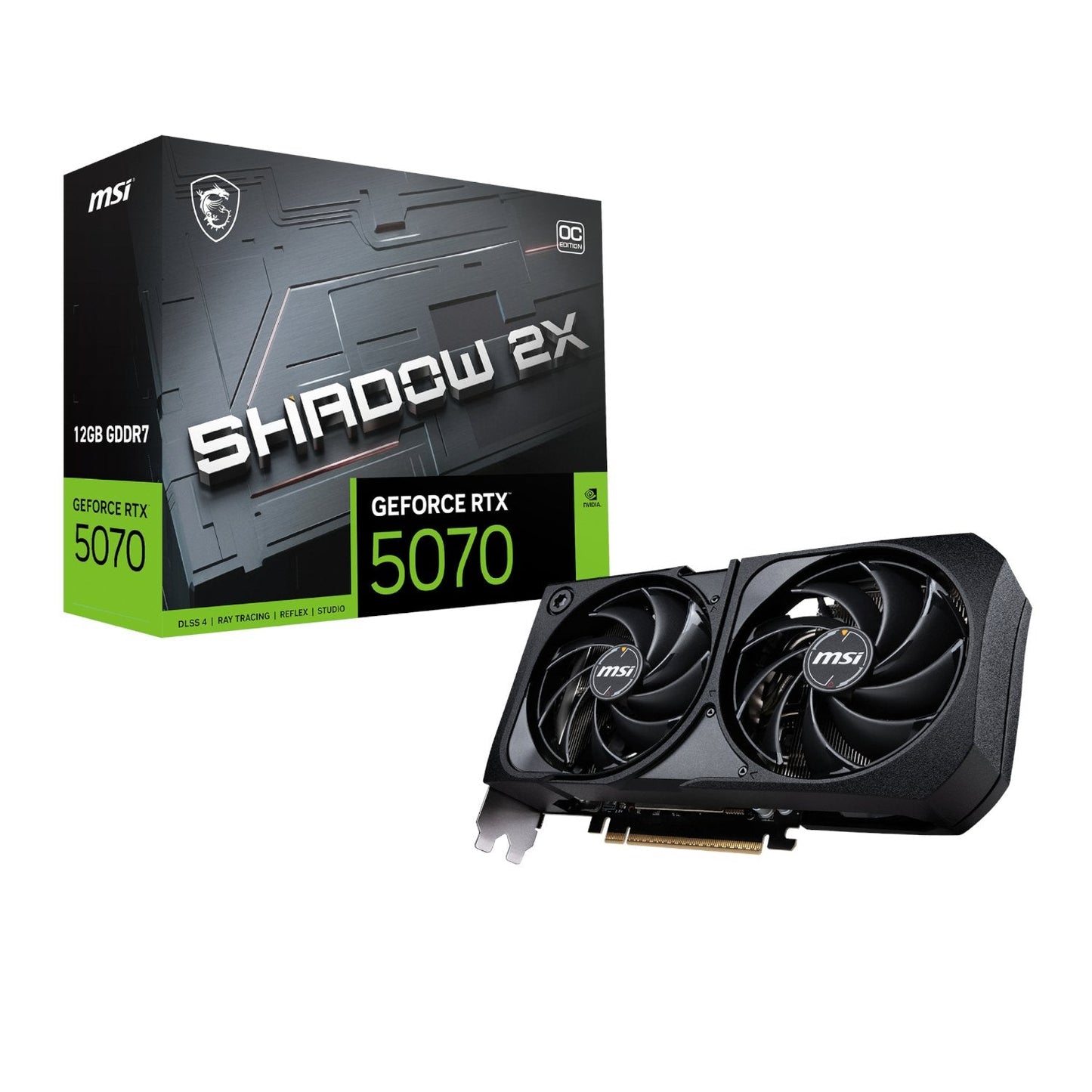 MSI GeForce RTX 5070 SHADOW 2X OC 12GB Graphics Card | dynacor.co.za