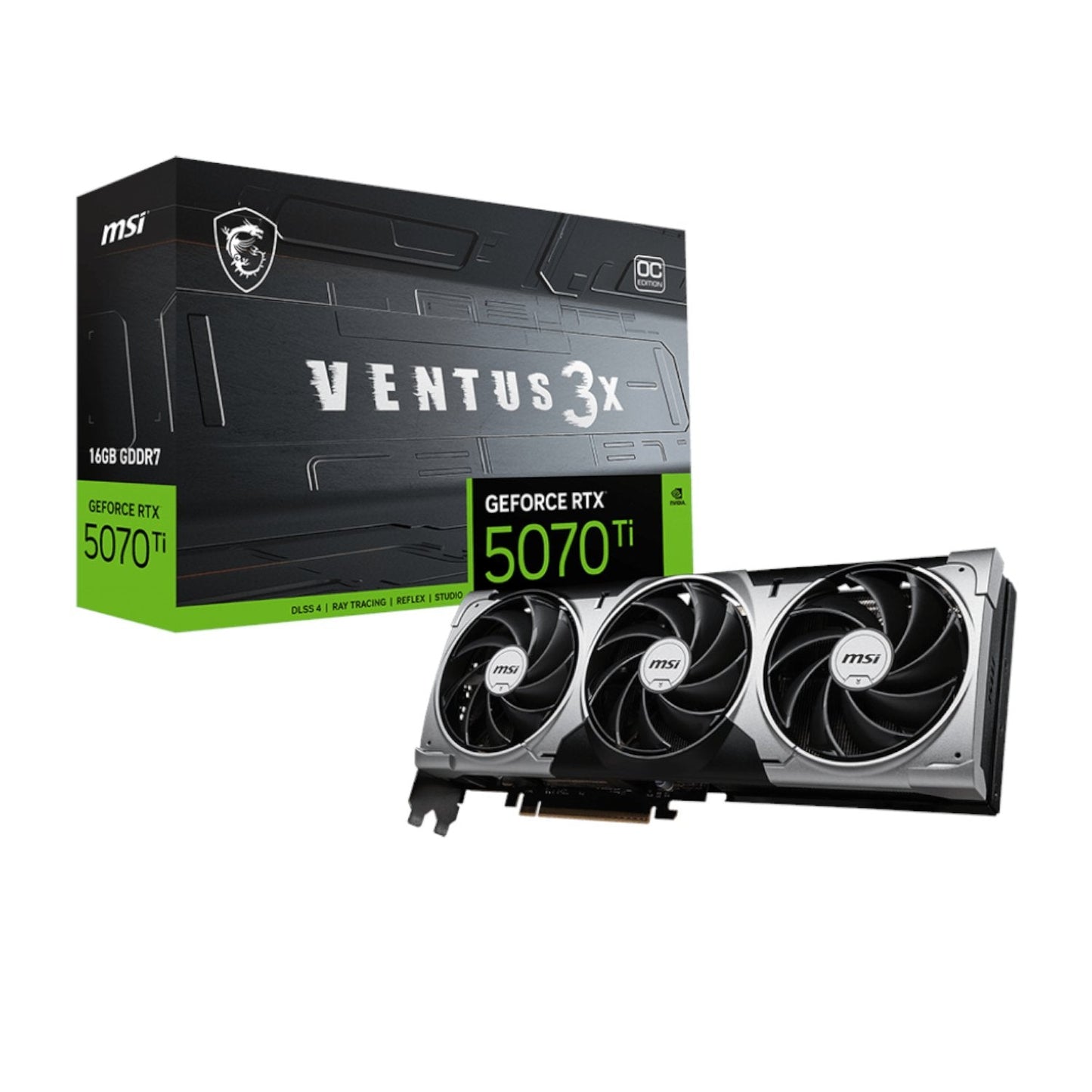 MSI GeForce RTX 5070 Ti 16G VENTUS 3X OC Graphics Card | dynacor.co.za