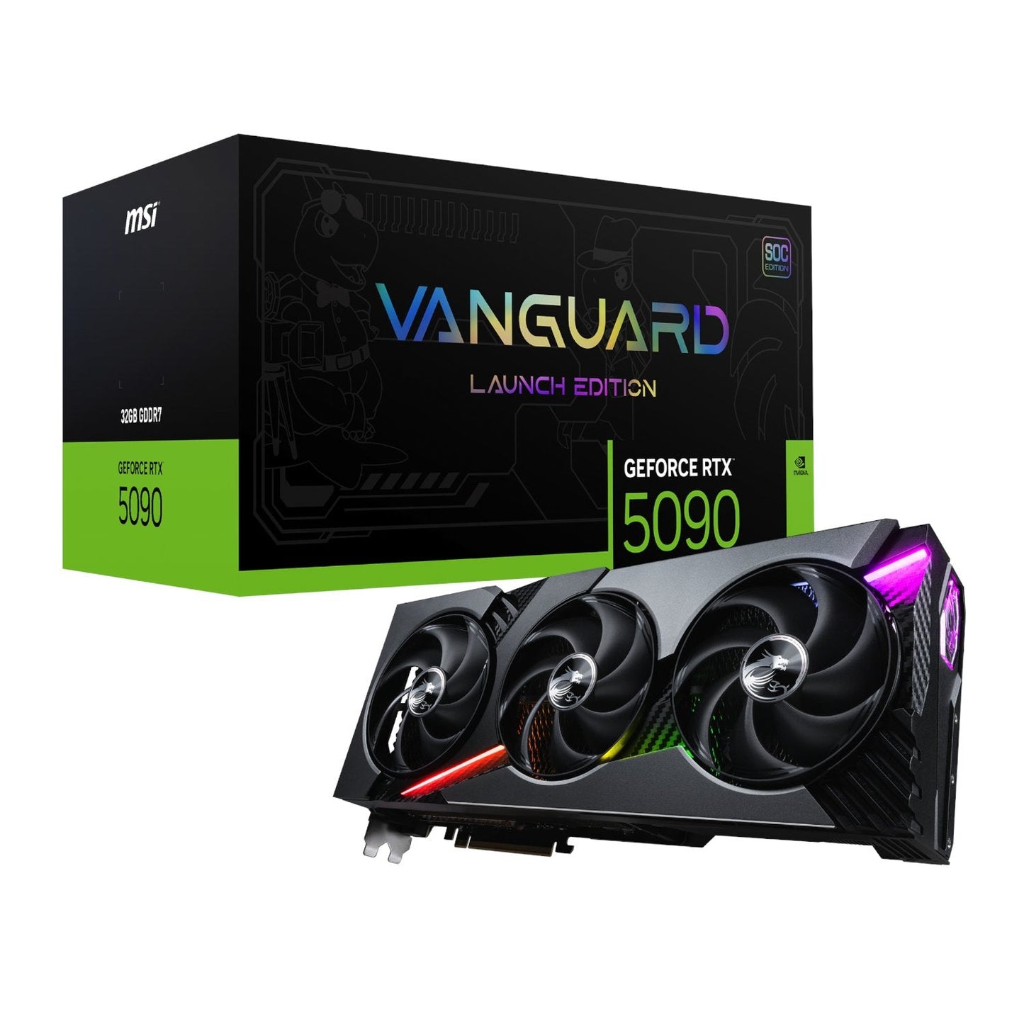 MSI GeForce RTX 5090 VANGUARD SOC Launch Edition 32GB Graphics Card | dynacor.co.za