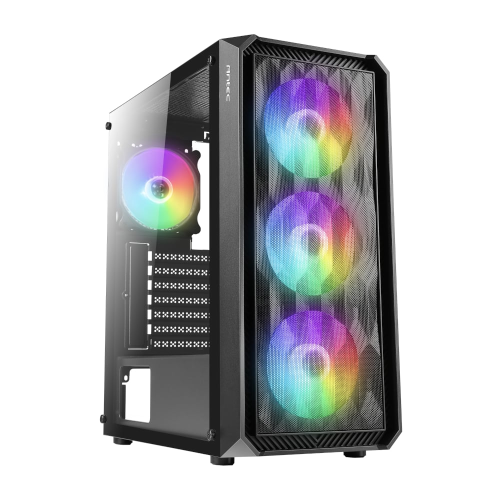 Antec NX292 ATX | Micro-ATX | ITX ARGB Mid-Tower Gaming Chassis - Black | dynacor.co.za