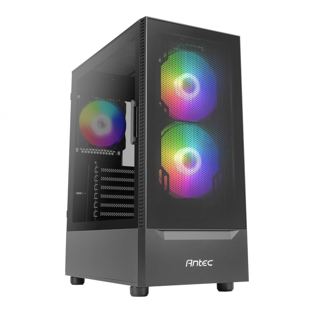 Antec NX410 V2 ATX | Micro-ATX | ITX ARGB Mid-Tower Gaming Chassis - Black | dynacor.co.za