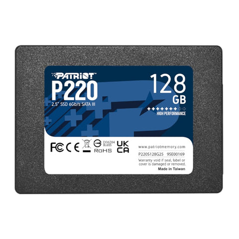 Patriot P220 128GB 2.5" SSD | dynacor.co.za