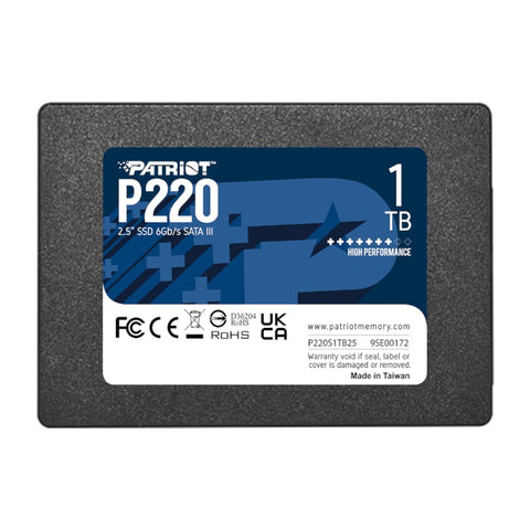 Patriot P220 1TB 2.5" SSD | dynacor.co.za
