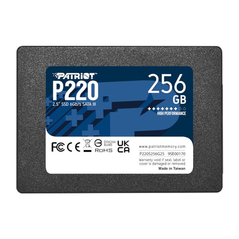 Patriot P220 256GB 2.5" SSD | dynacor.co.za