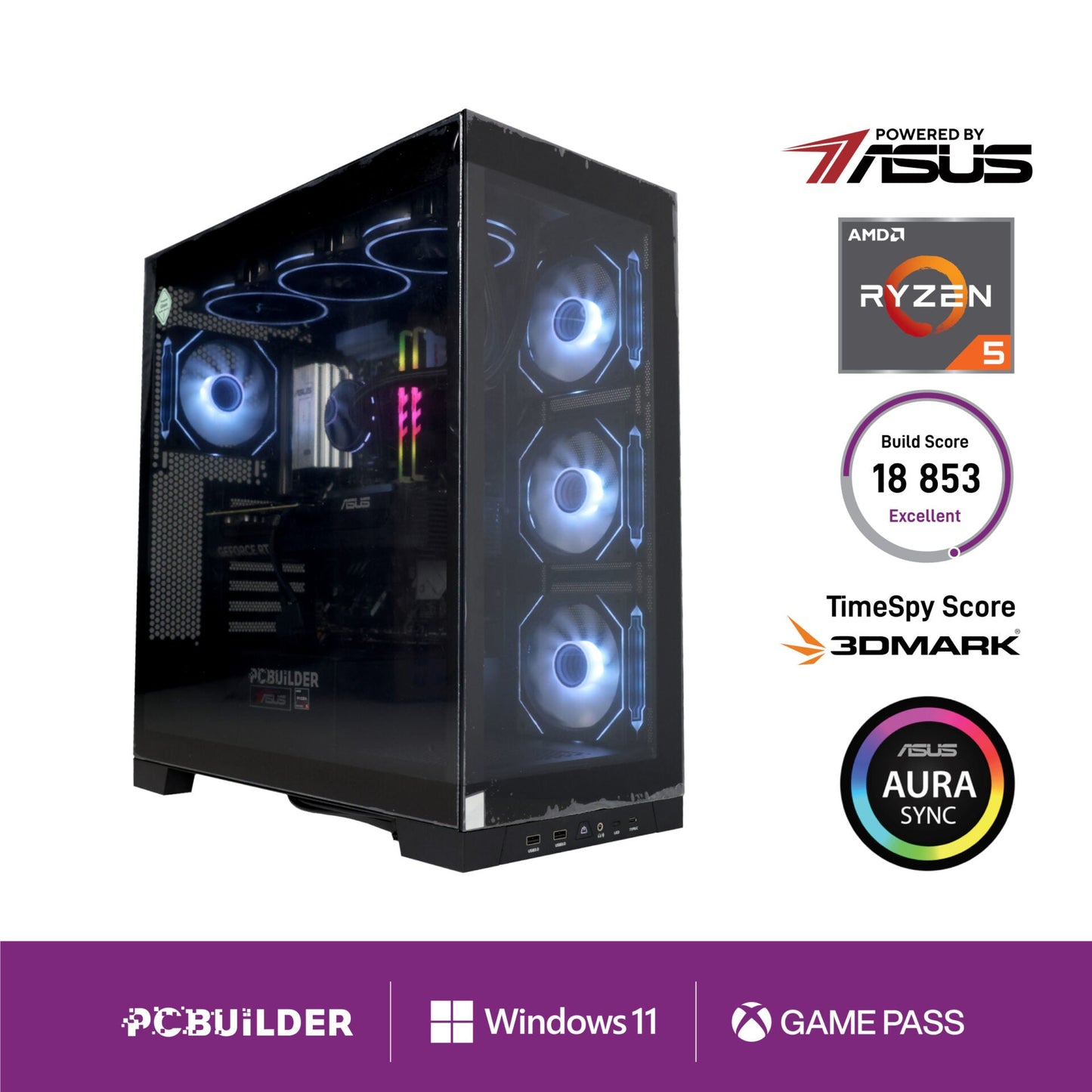 PCBuilder Ryzen 5 7600 MAVERICK Windows 11 Gaming PC | dynacor.co.za
