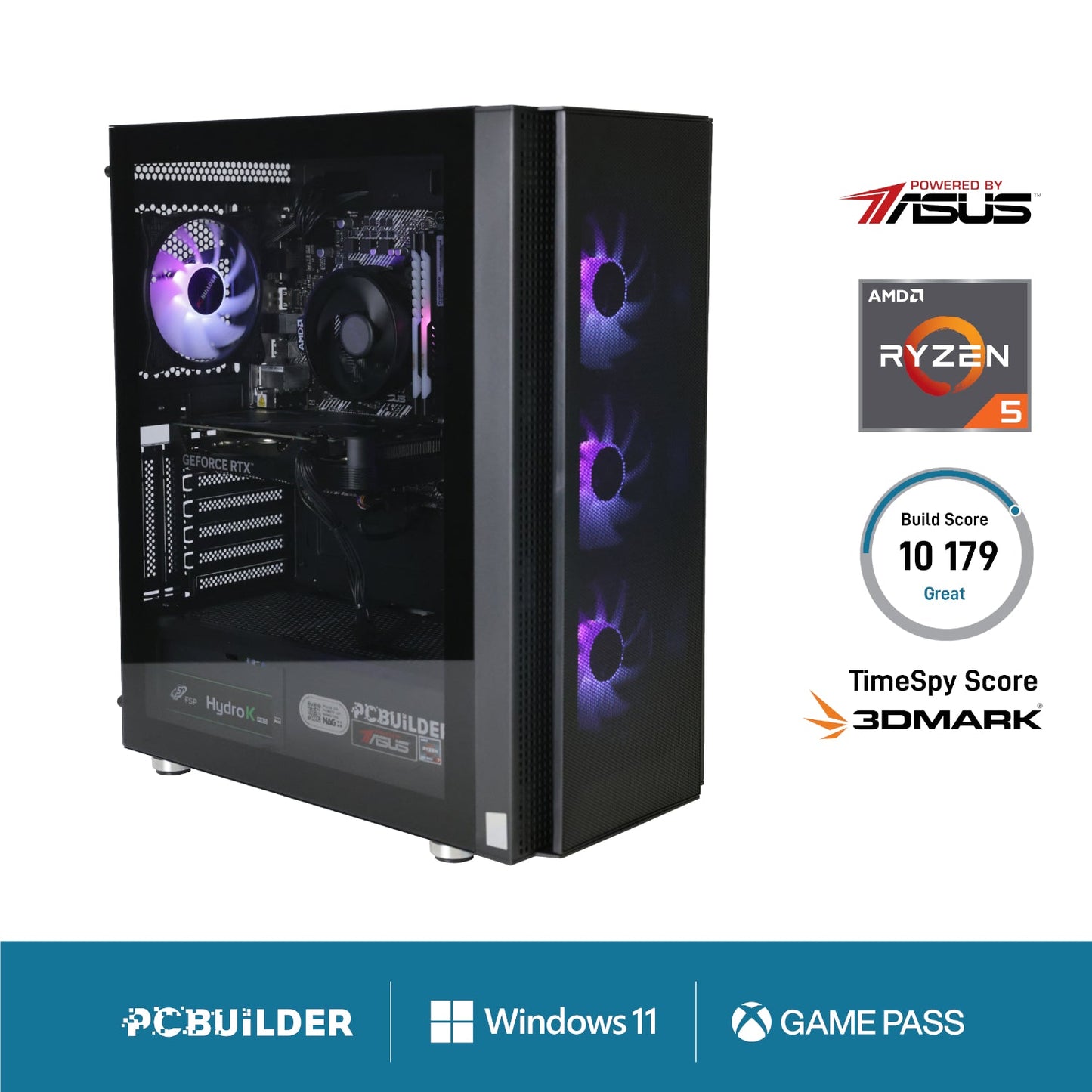 PCBuilder Ryzen 5 5600X TITAN Windows 11 Gaming PC | dynacor.co.za