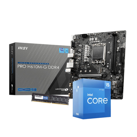 PCBuilder Intel Core i5-12400 LEVEL UP Core Upgrade Kit | dynacor.co.za
