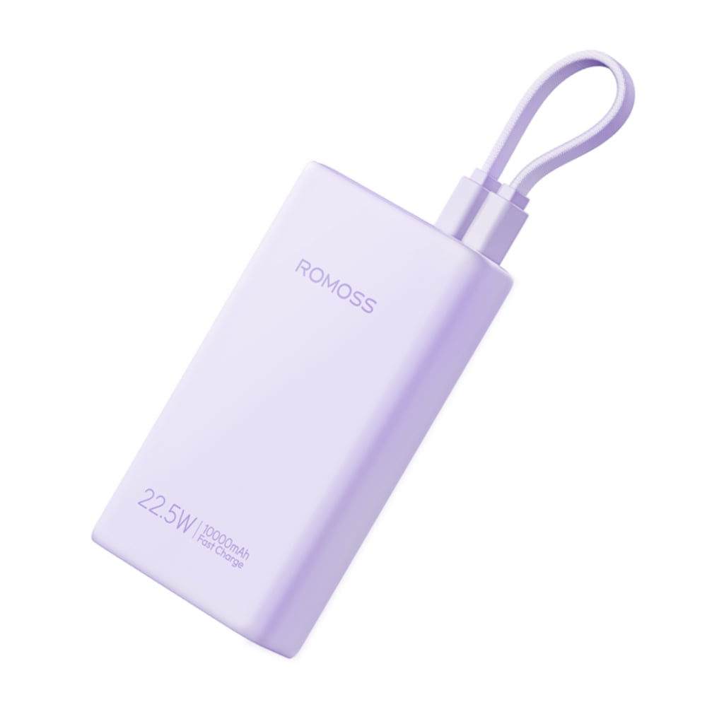 Romoss PHA10 10000mAh 22.5W Fast Charge Power Bank – Purple | dynacor.co.za