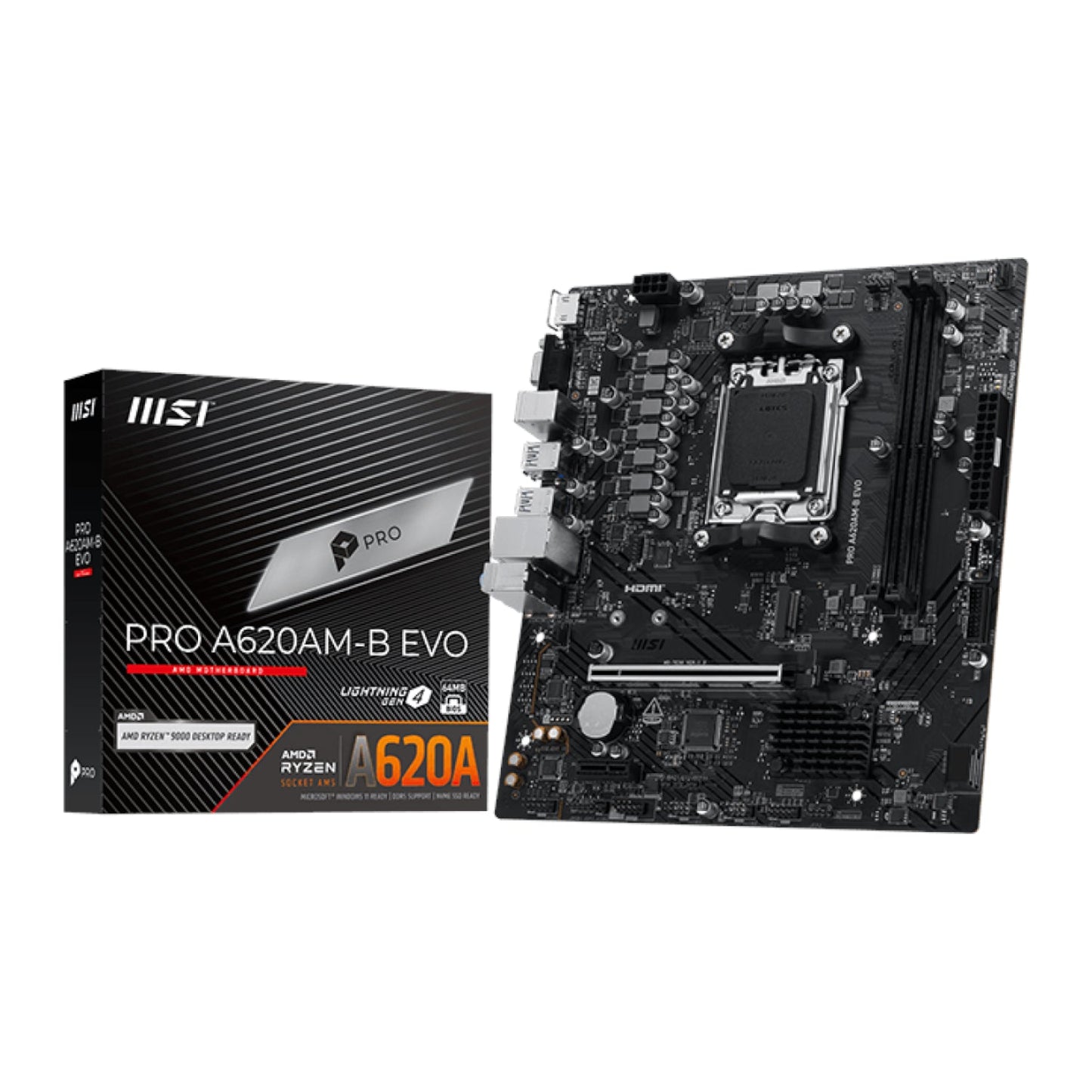 MSI PRO A620AM-B EVO AM5 M-ATX Motherboard | dynacor.co.za
