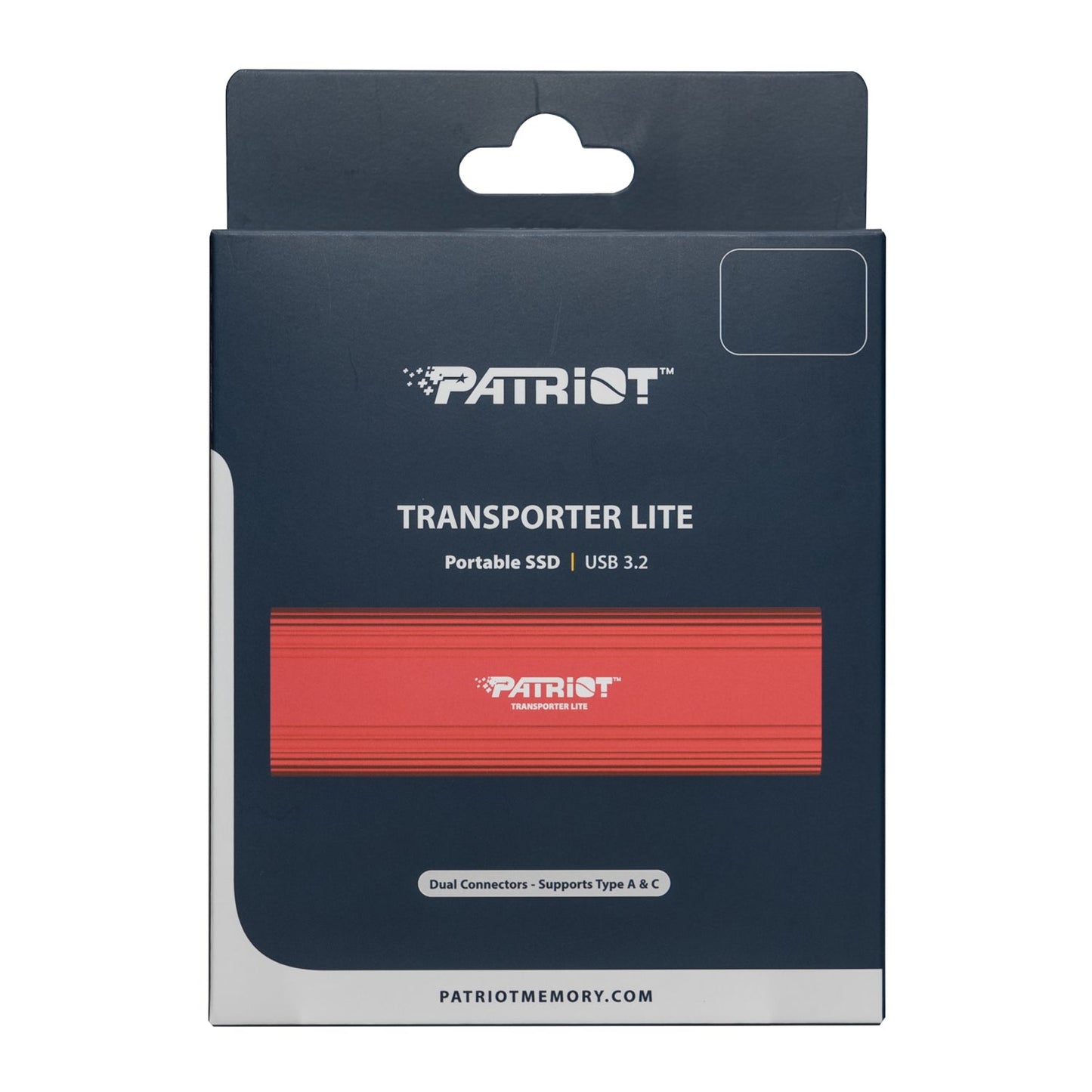 Patriot Transporter Lite 512GB USB3.2 Type-C External Portable SSD - Red | dynacor.co.za