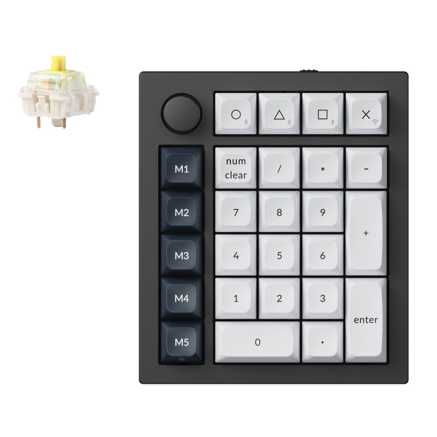 Keychron Q0 Max QMK Gateron Jupiter Banana RGB Wireless Custom Number Pad Shell White | dynacor.co.za