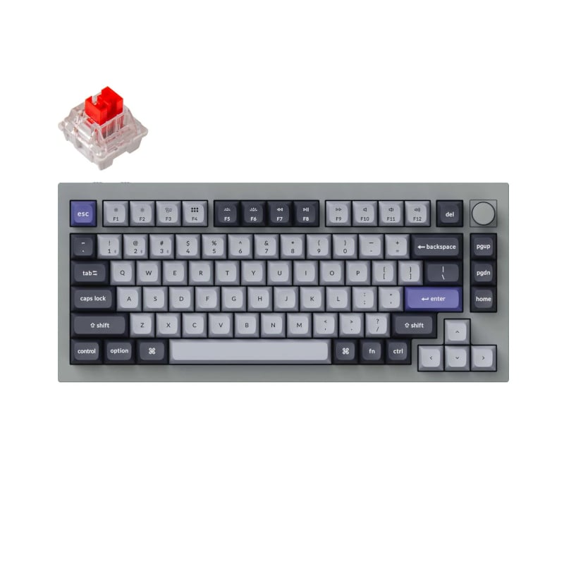 Keychron Q1 Pro 75% Red K Pro Switches RGB Wireless Keyboard - Grey | dynacor.co.za