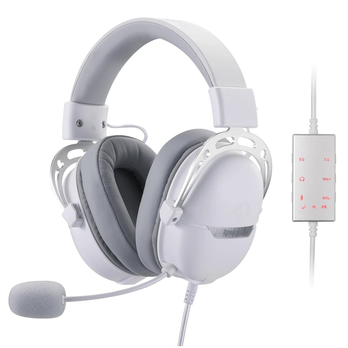 REDRAGON Over-Ear AURORA Gaming Headset - White | dynacor.co.za