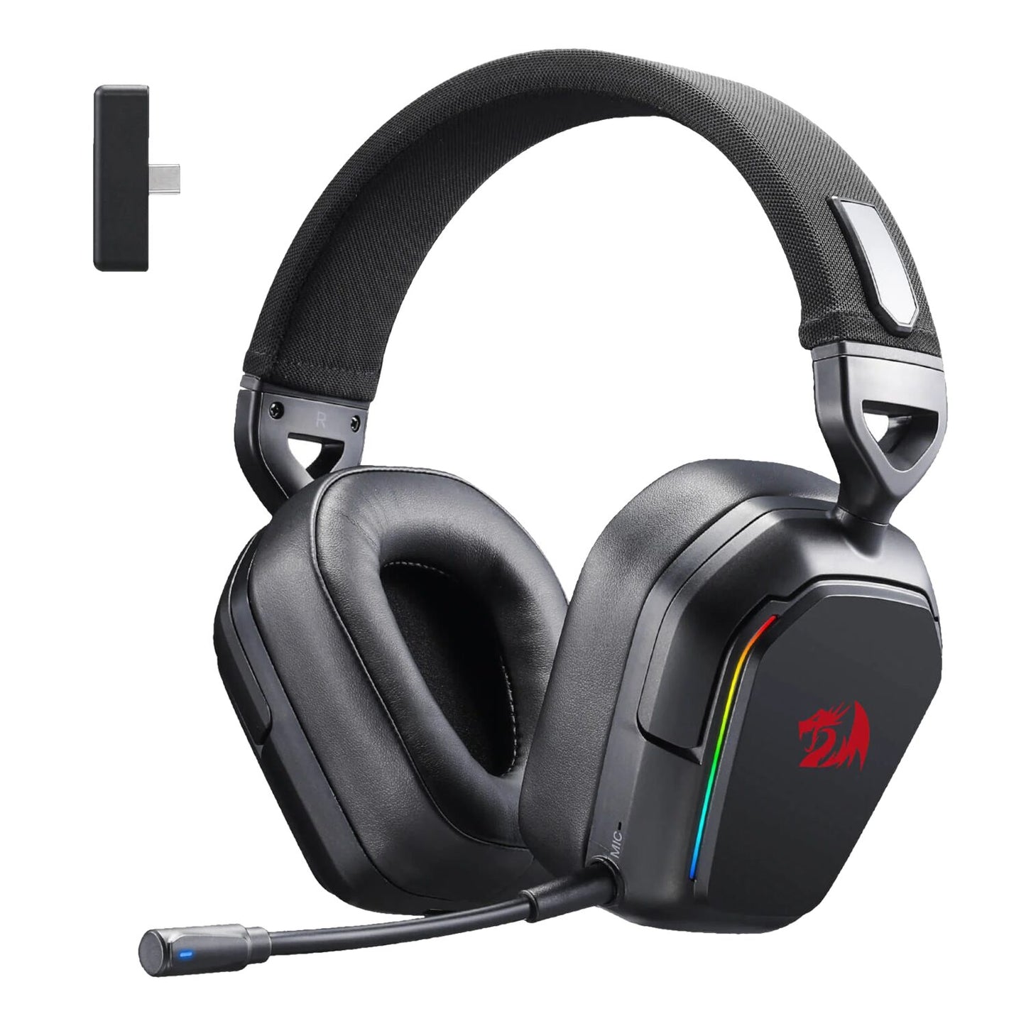 Redragon H868 RGB Wireless Gaming Headset - Black | dynacor.co.za