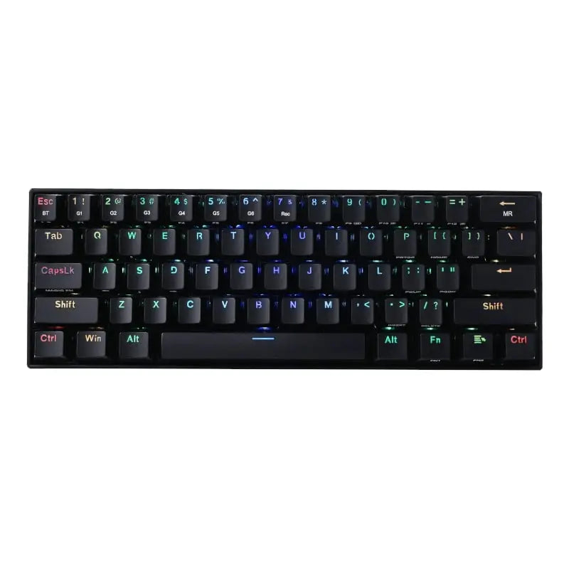 REDRAGON DRACONIC PRO Mechanical 61 Key|Bluetooth 5.0|RF|RGB Rechargable Battery|Type-C Charging Cable Gaming Keyboard - Black | dynacor.co.za