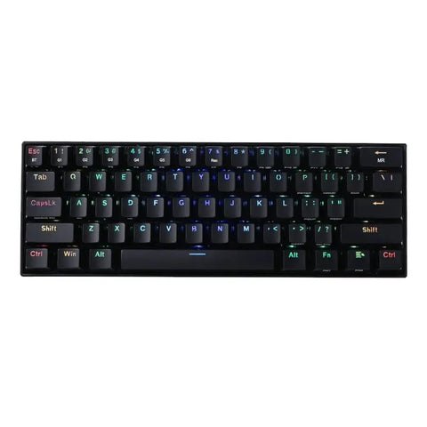REDRAGON DRACONIC PRO Mechanical 61 Key|Bluetooth 5.0|RF|RGB Rechargable Battery|Type-C Charging Cable Gaming Keyboard - Black | dynacor.co.za