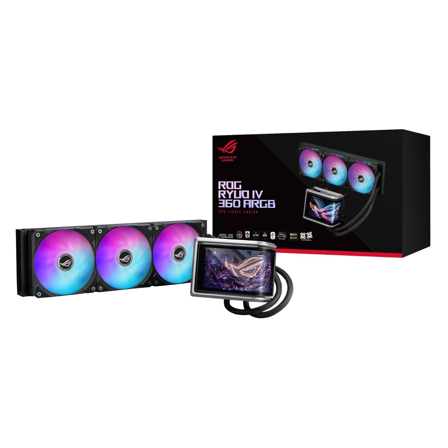 ASUS ROG RYUO IV 360 ARGB Liquid CPU Cooler | dynacor.co.za