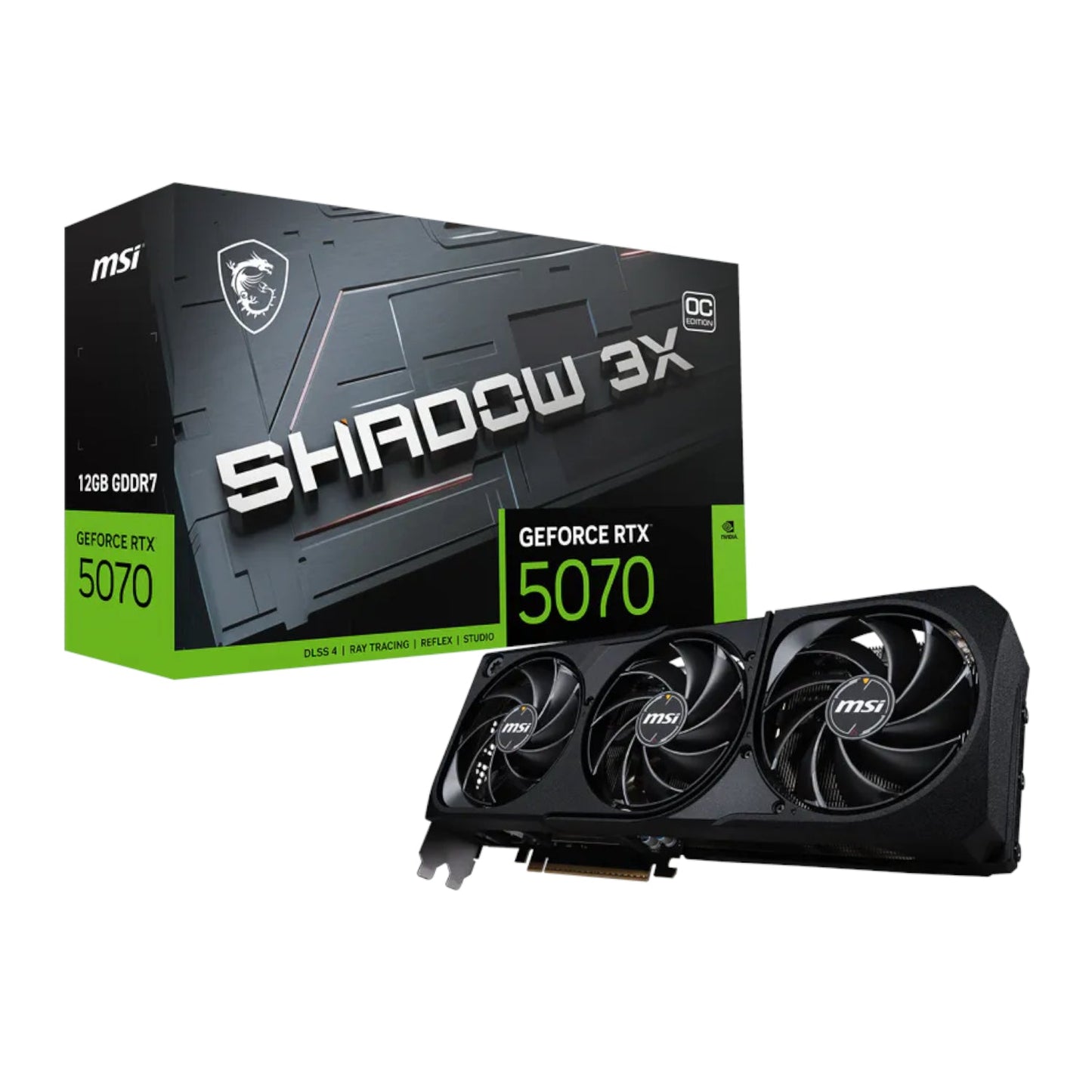 MSI NVIDIA GeForce RTX 5070 Shadow 3X OC 12GB GDDR7 Graphics Card | dynacor.co.za