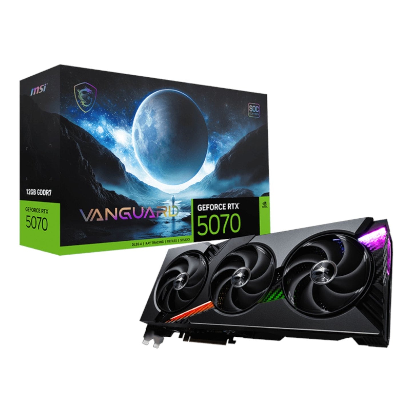 MSI GeForce RTX 5070 VANGUARD SOC 12GB Graphics Card | dynacor.co.za