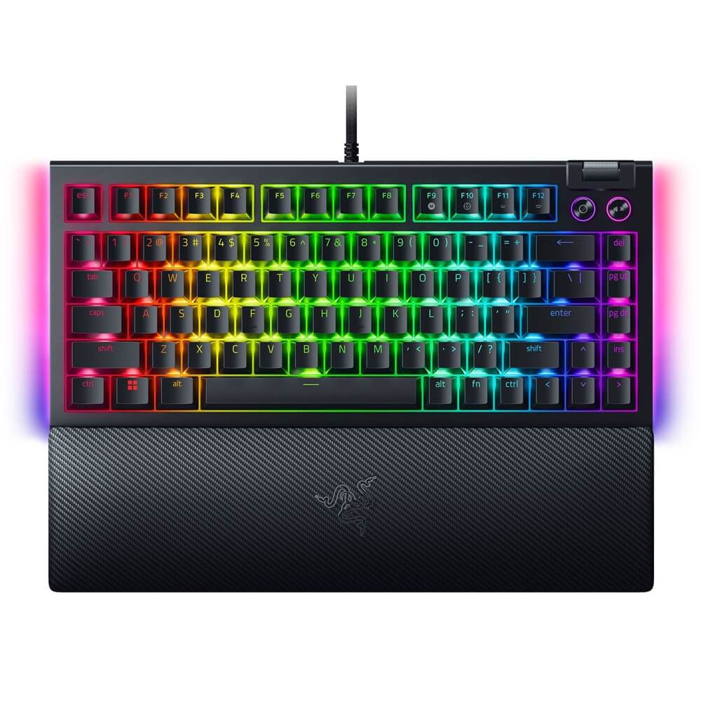 RAZER BlackWidow V4 75% Hot-Swappable Wired Mechanical RGB Gaming Keyboard | dynacor.co.za