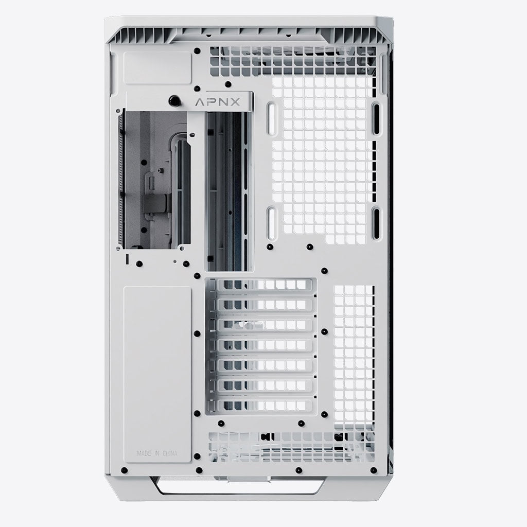 Aerocool APNX V1 premium White mid-tower ATX case -Supports up to 10 fans - 6x2.5'' or 2x 3.5'' - 360mm radiator - 4 fans + Hub | dynacor.co.za
