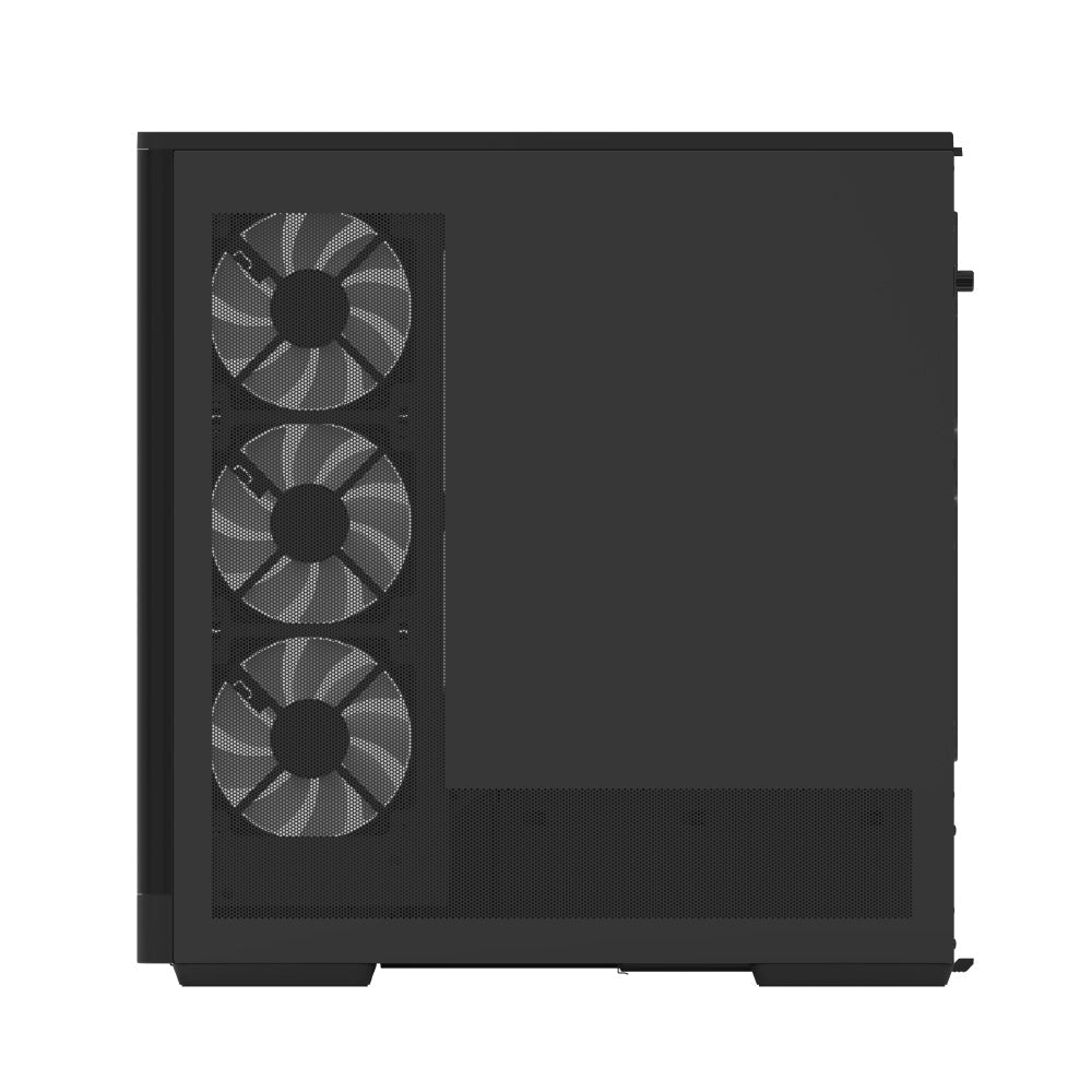 Aerocool P500A Black Mid tower case - Includes 120mm ARGB Fan x 4 and 4-port ARGB control hub - ATX - 3x 2.5'' or 2x3.5'' - 360m | dynacor.co.za