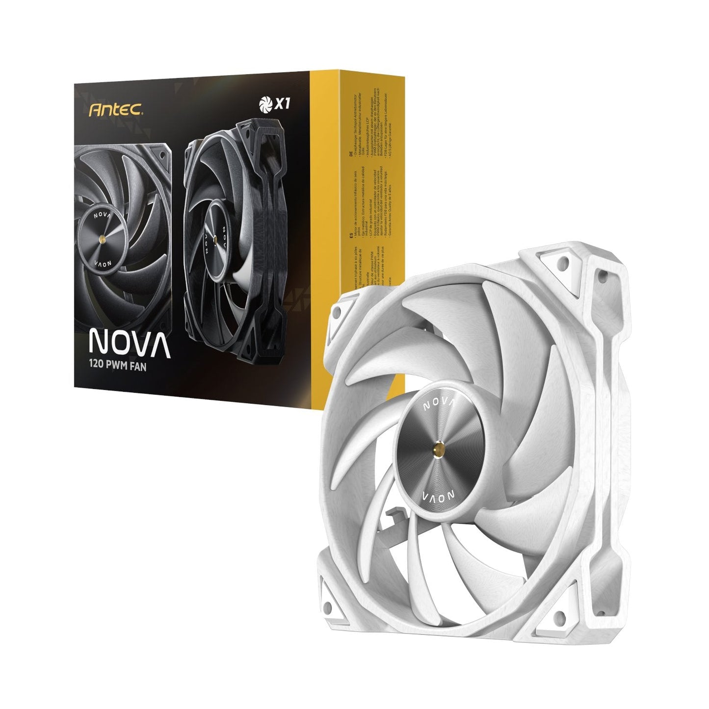 Antec NOVA PWM 120mm Case Fan White | dynacor.co.za